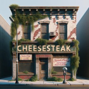 Closed Cheesesteak Restaurant Building