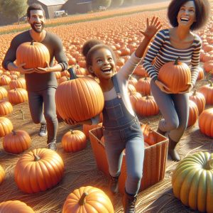 Pumpkin patch joy.