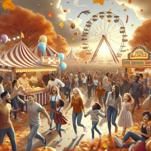 Autumn festival carnival activities.