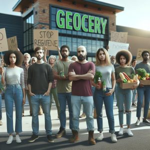 Protest at Grocery Store