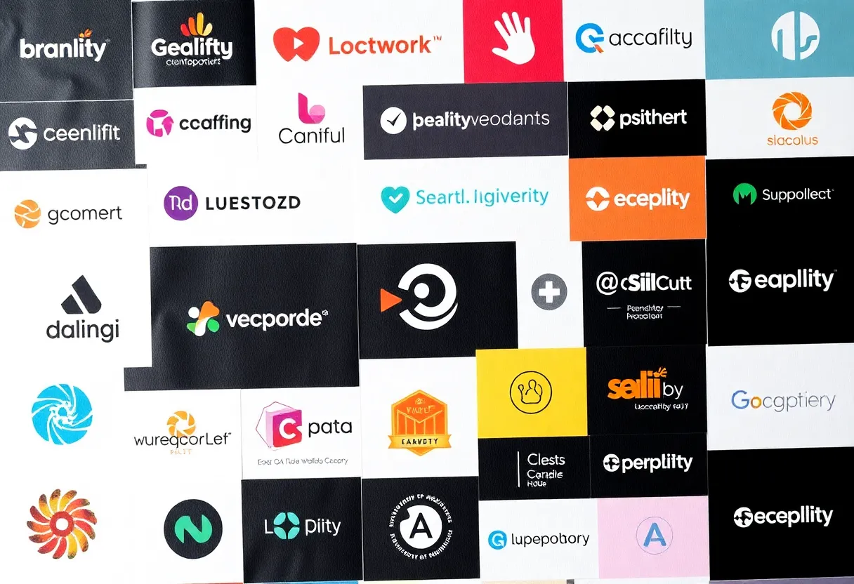 Logos and visuals from top branding agencies of 2025.