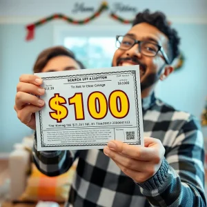 Celebration of a lottery winner in Plymouth, Michigan