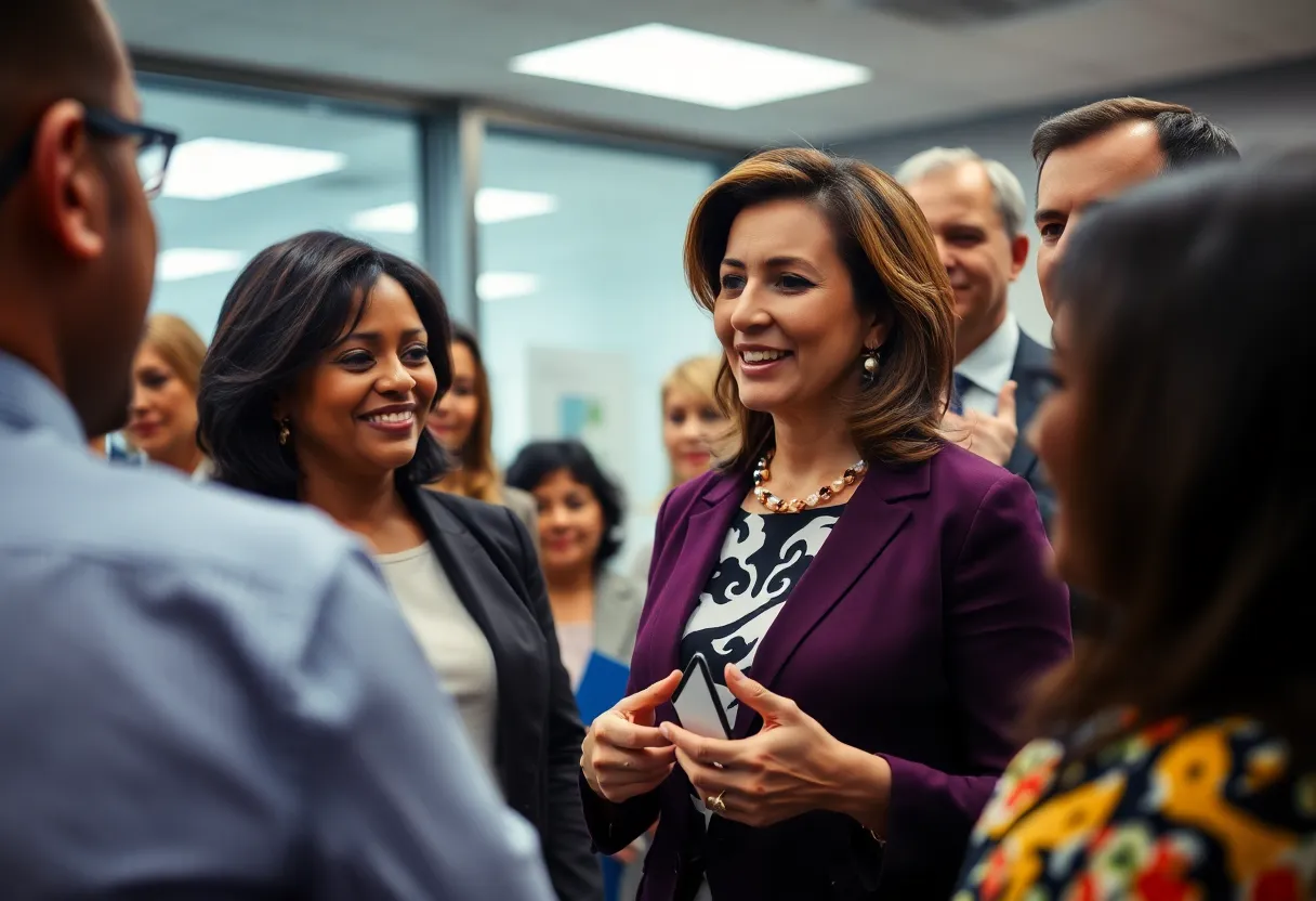 Ceremony for Ashley Moody's appointment to U.S. Senate with supporters and officials.