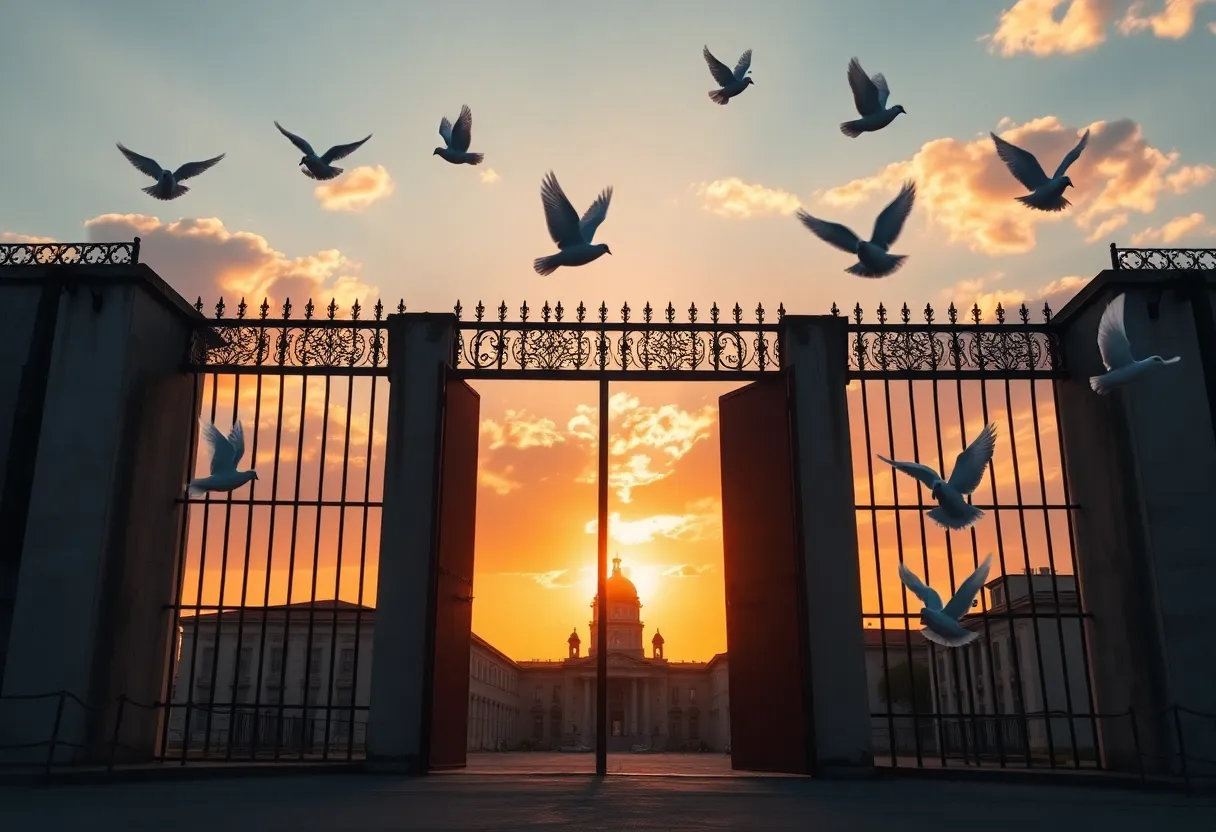 A sunset over Havana symbolizing hope and freedom after prison releases in Cuba.