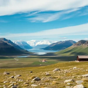 Scenic landscape of Greenland showcasing mountains and fjords