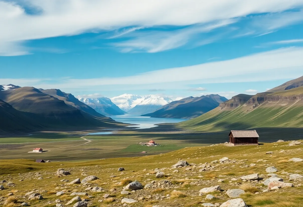 Scenic landscape of Greenland showcasing mountains and fjords