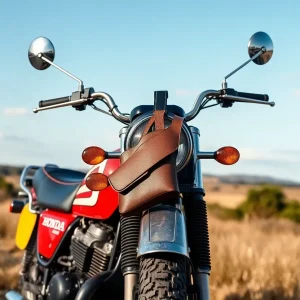 Honda CT Trail 55 motorcycle in a hunting setting