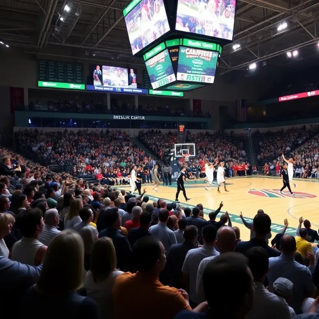 Michigan State Spartans in action against Washington Huskies