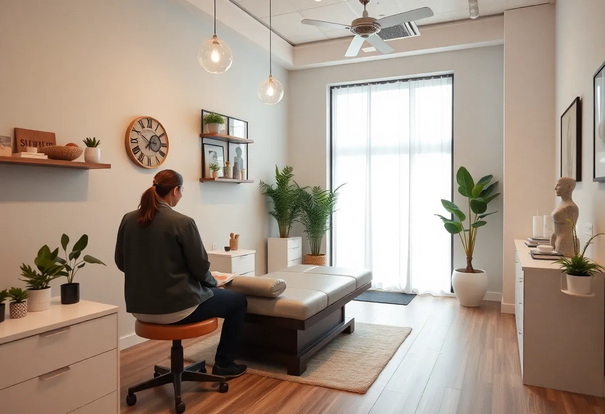 Interior view of Novi Health + Wellness clinic