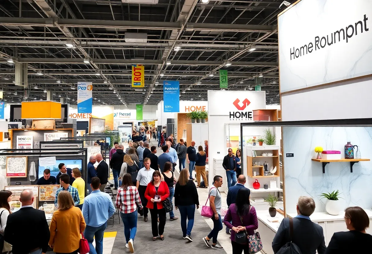 Visitors exploring various home renovation ideas at the Novi Home Show