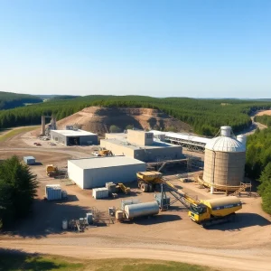 Mining facility in Evart Township focusing on green energy