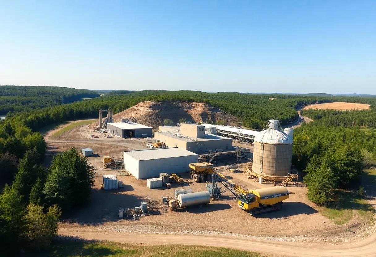 Mining facility in Evart Township focusing on green energy