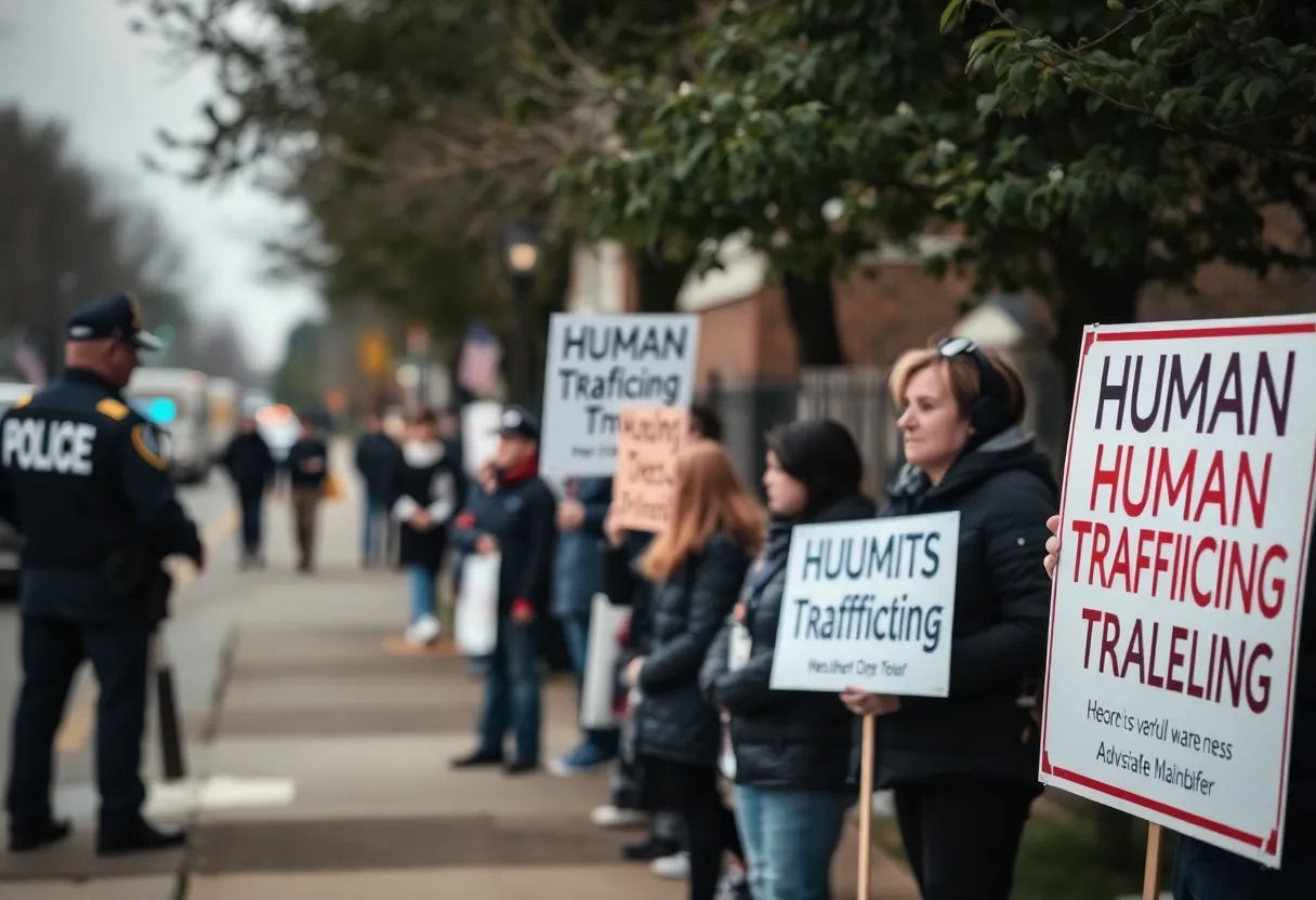 Community awareness campaign against human trafficking in Redford Township