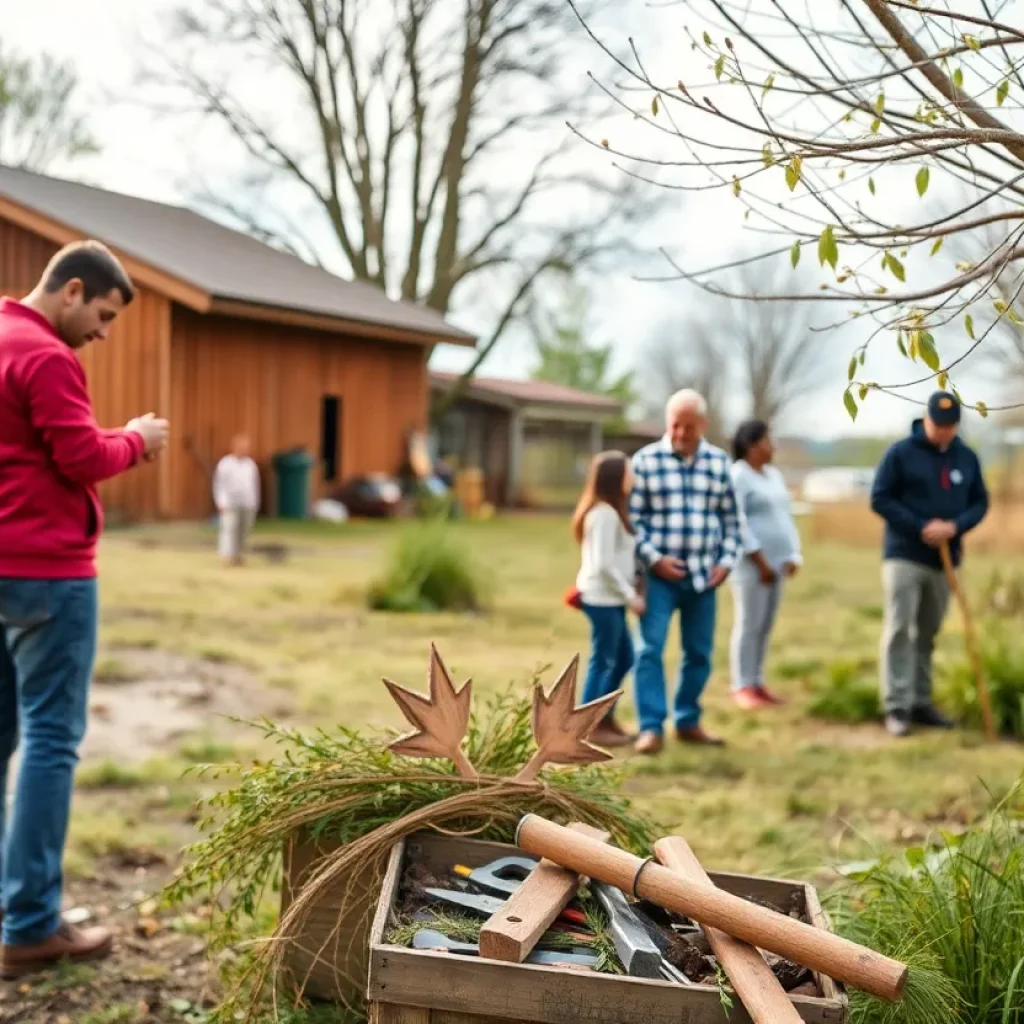 A scenic tribute to a veteran showcasing nature and community.