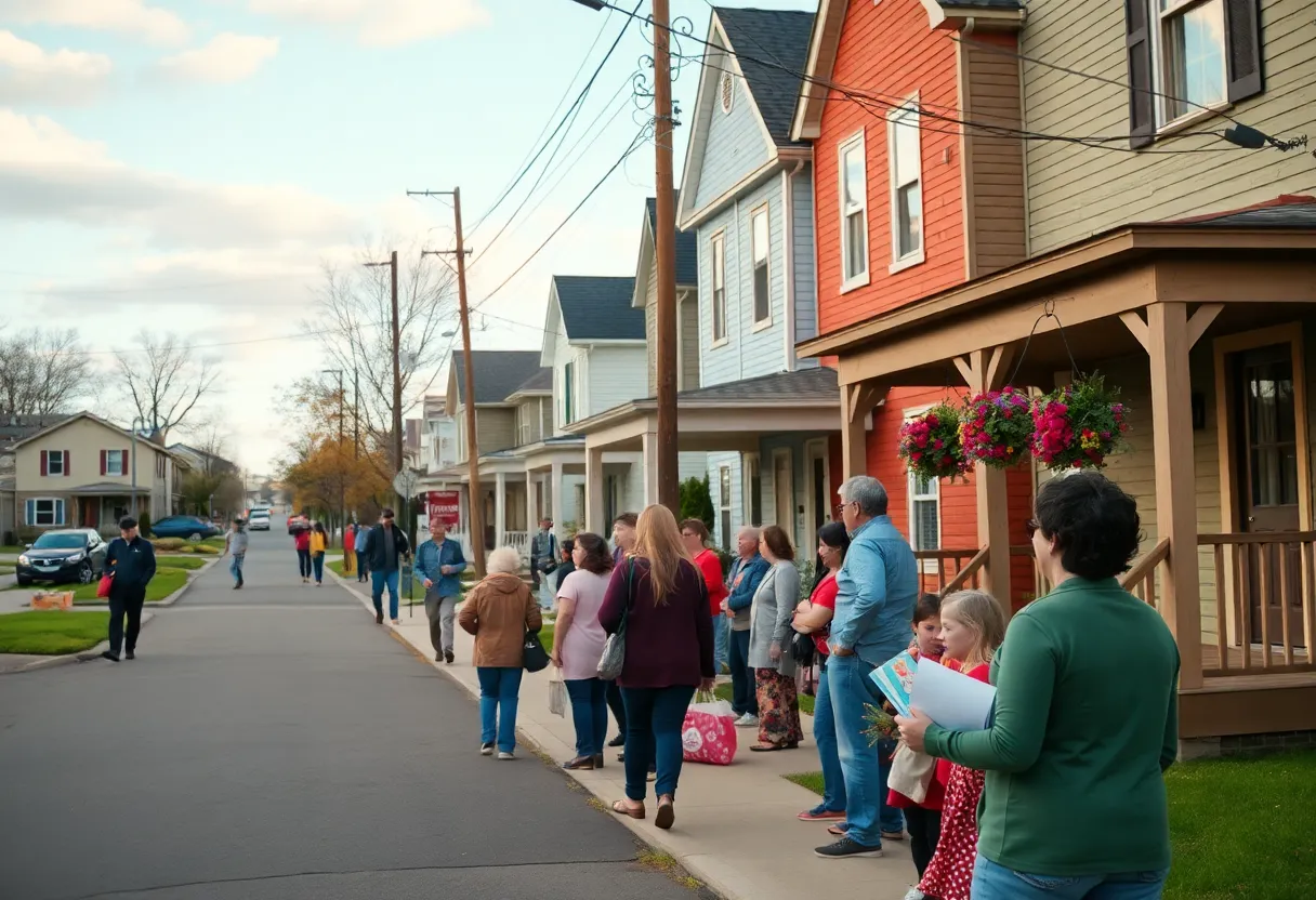 Community support in Wayne County during tax foreclosure celebrations