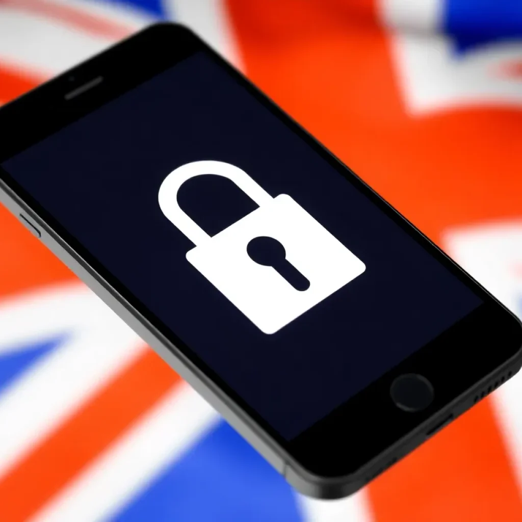 Illustration of smartphone security concerns due to Apple's data protection changes