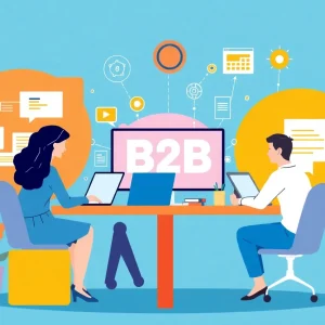 B2B marketing team navigating technology integration