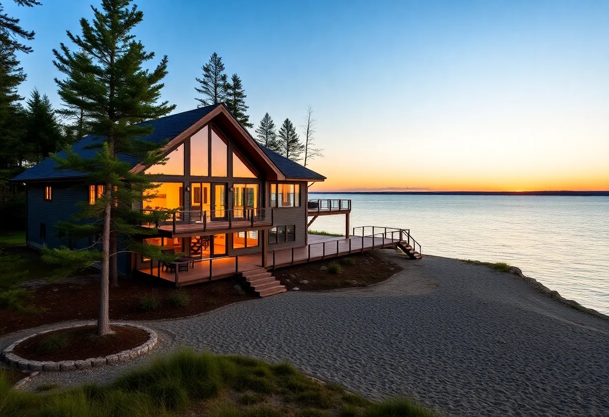 Stunning Beaver Island home with Lake Michigan view