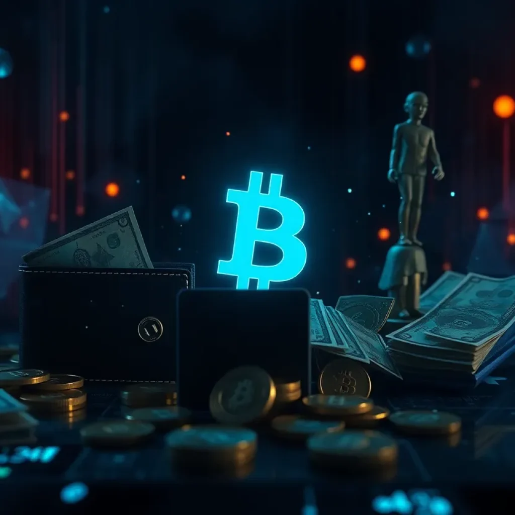 Illustration of a major cryptocurrency theft