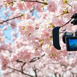 Peak bloom cherry blossoms at the National Cherry Blossom Festival in Washington D.C.