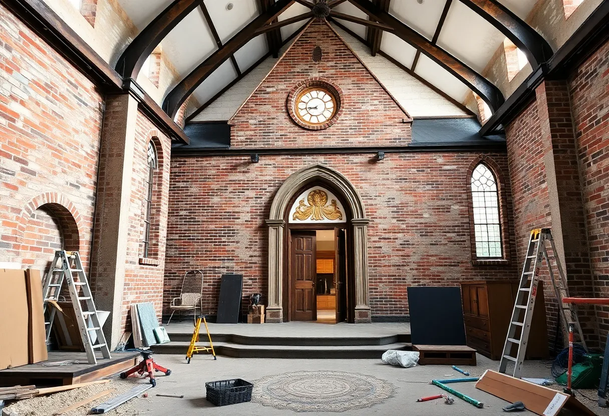 Renovation of a historic church into a modern home