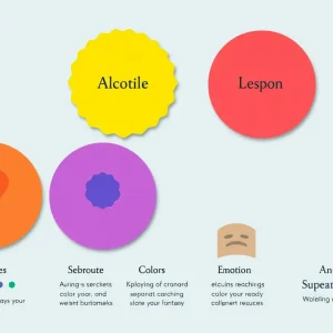 Illustration of colors and their meanings in branding