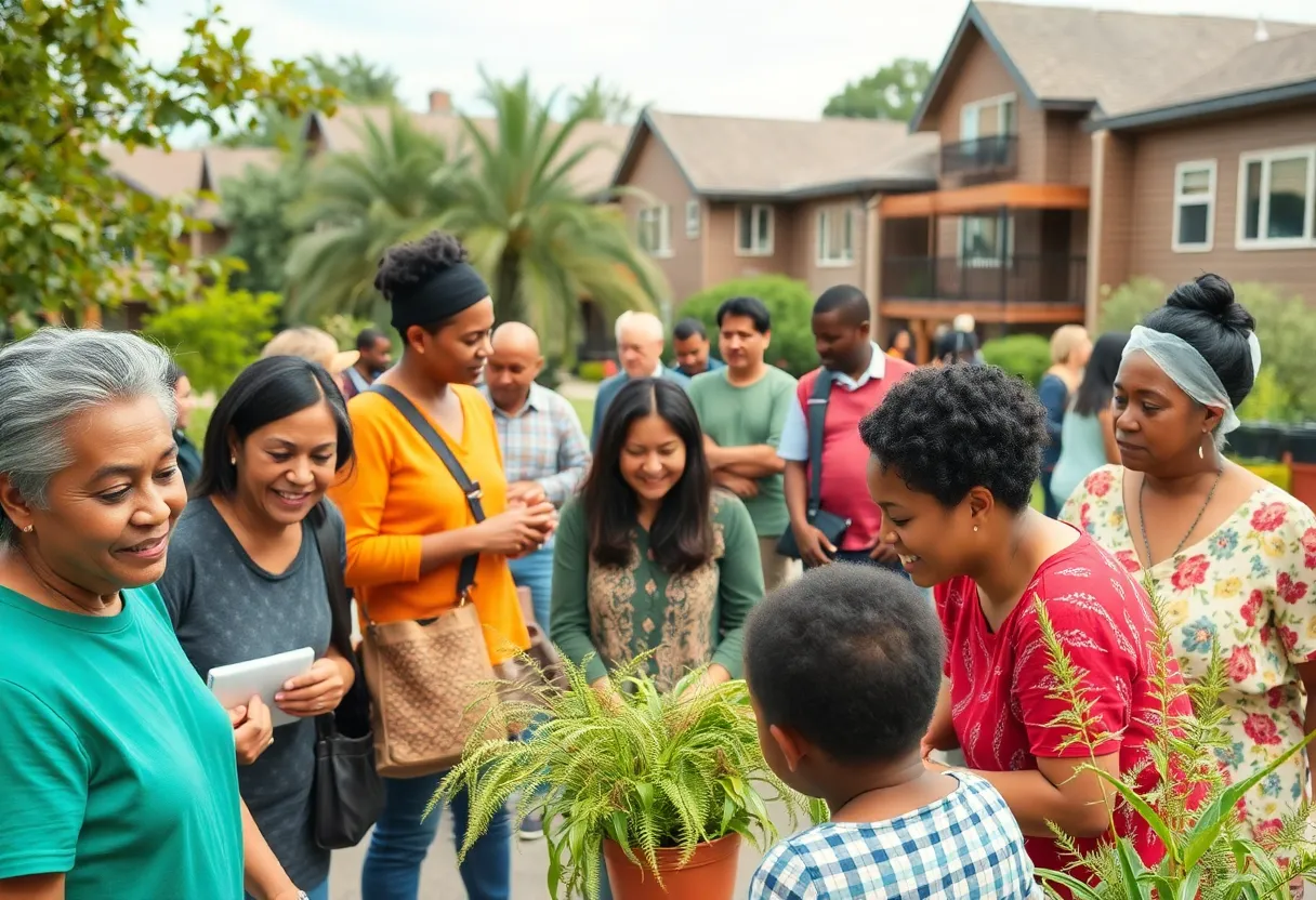 Residents enjoying community activities in supportive housing