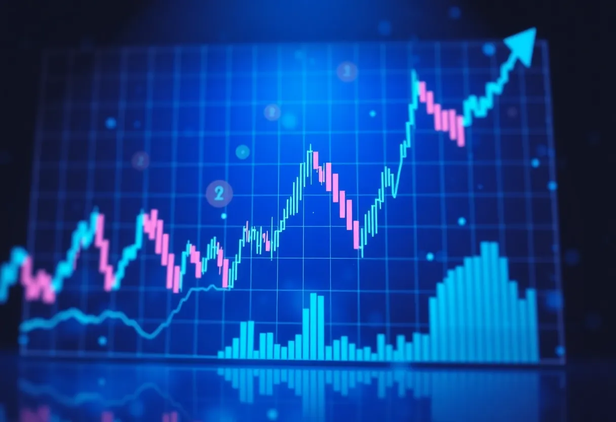 Illustration of a cryptocurrency market crashing