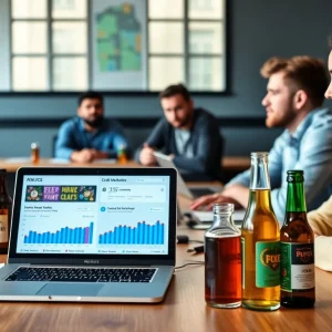 Students participating in a craft breweries digital marketing course at UC Davis