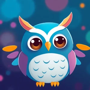 Cartoon owl symbolizing the concept of creative freedom in marketing