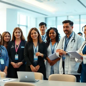 Group of medical professionals at a conference