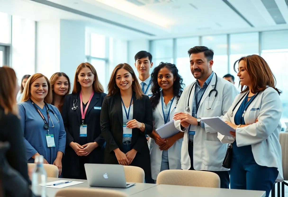 Group of medical professionals at a conference