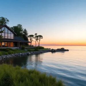 Luxurious home on Lake Michigan with outdoor space