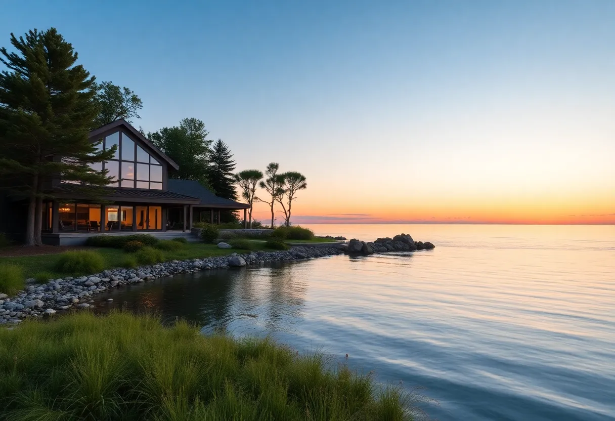 Luxurious home on Lake Michigan with outdoor space