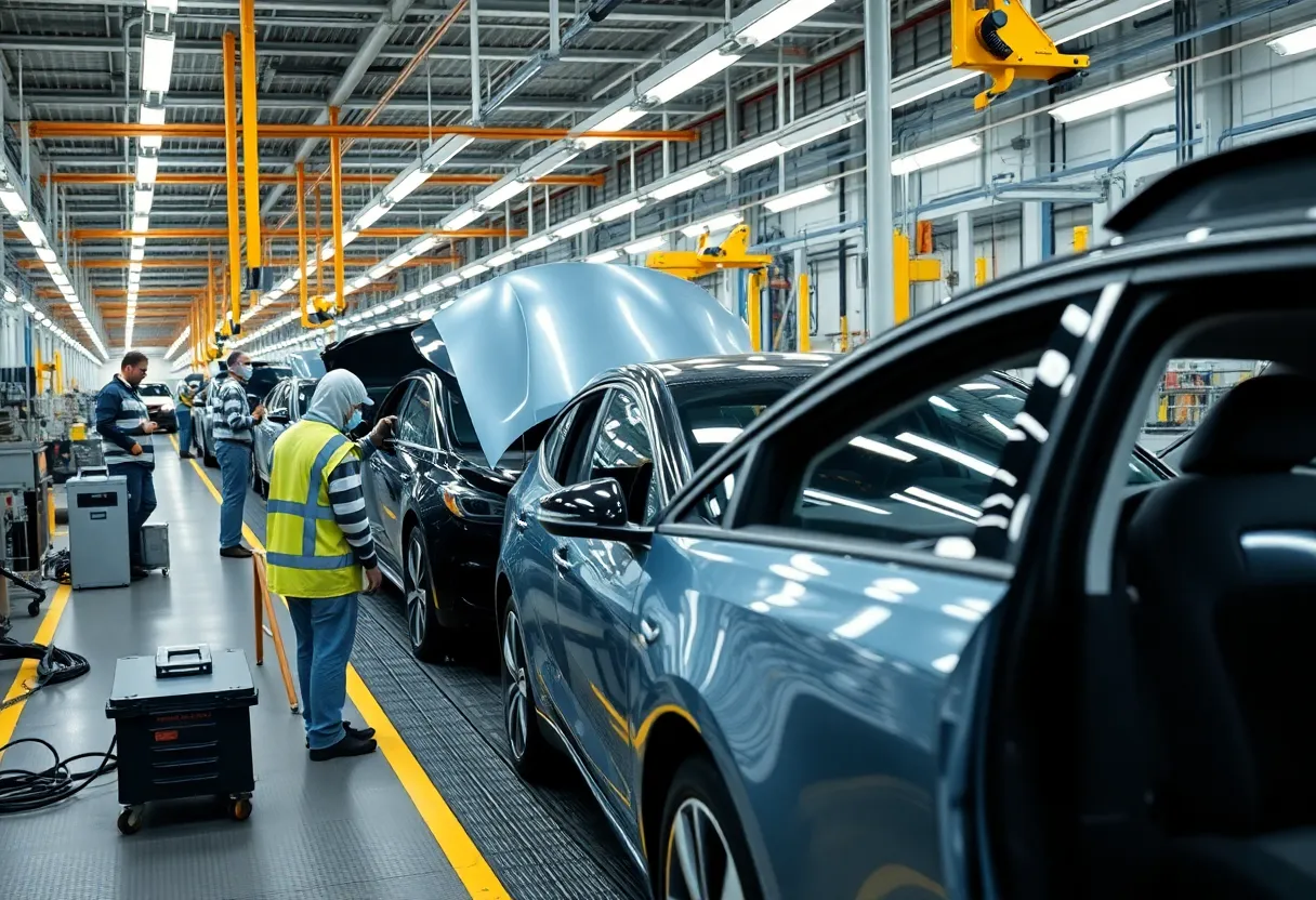 Workers at Michigan electric vehicle manufacturing plant