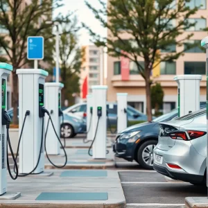 Electric vehicle charging stations in Michigan