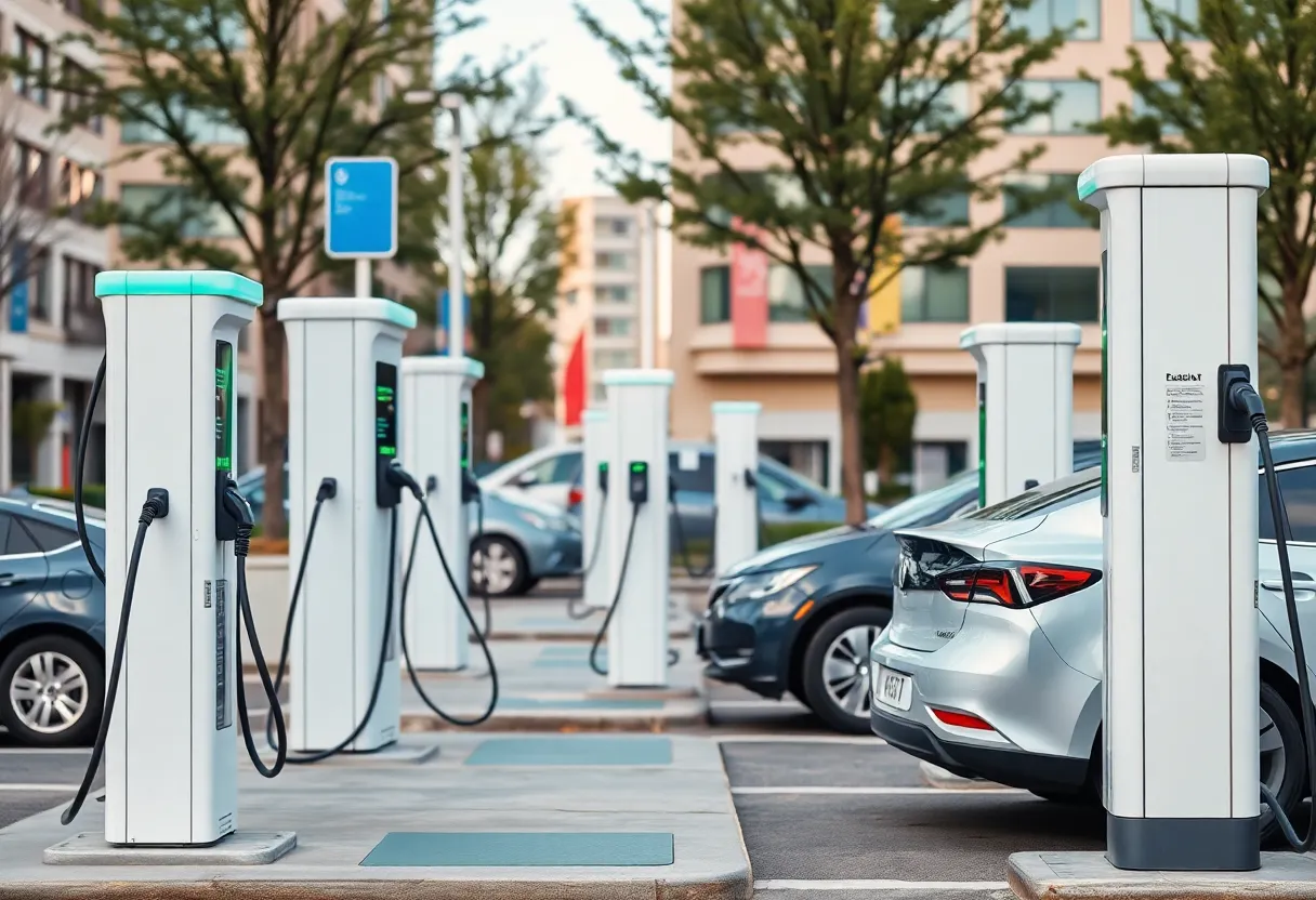 Electric vehicle charging stations in Michigan