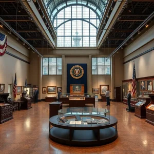 Renovated exhibit of presidential artifacts in Michigan