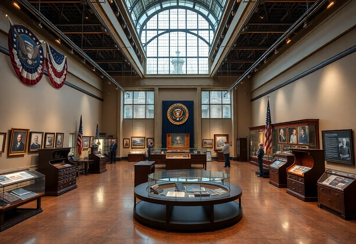 Renovated exhibit of presidential artifacts in Michigan