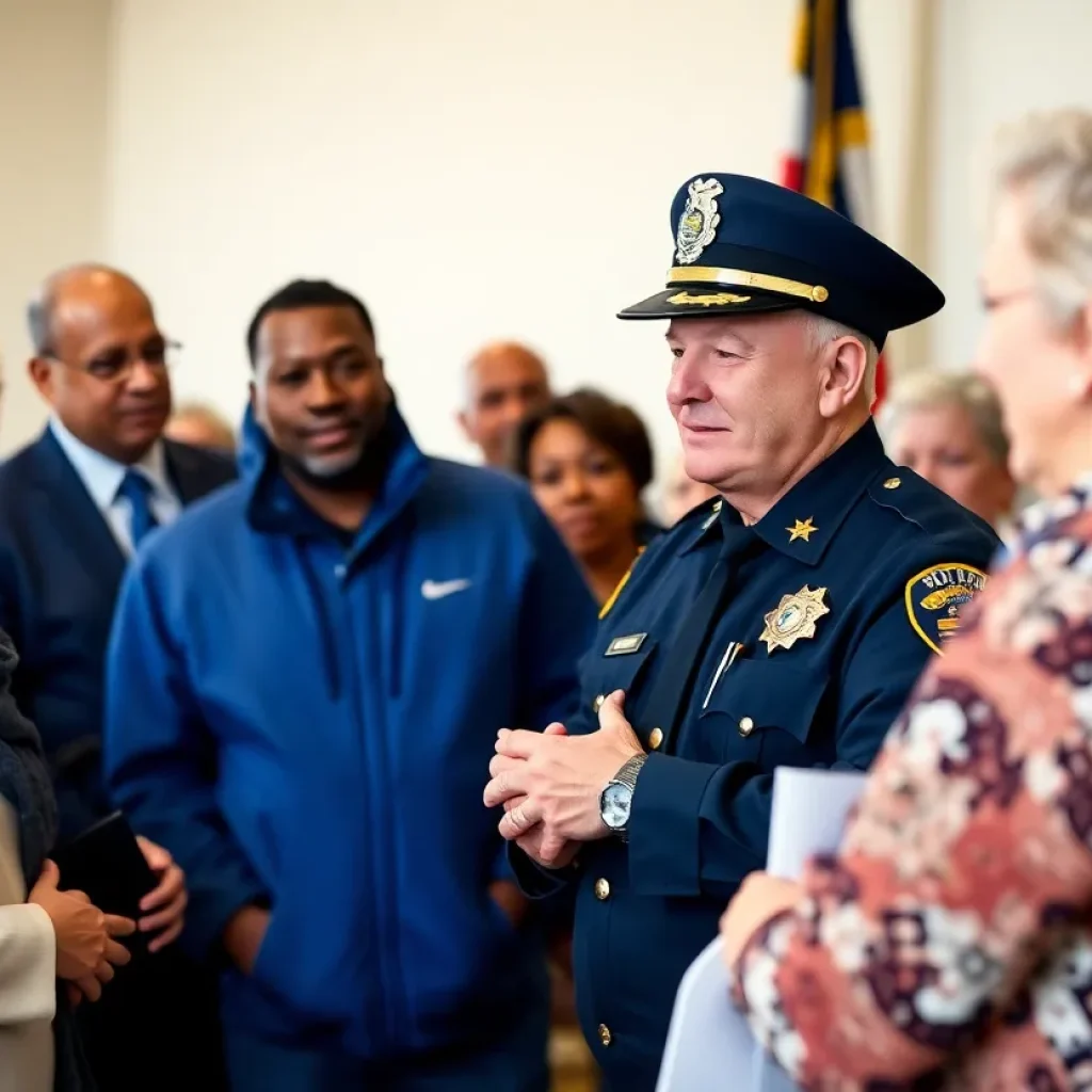 Ceremony honoring Cmdr. Jason Meier's retirement from Novi Police Department