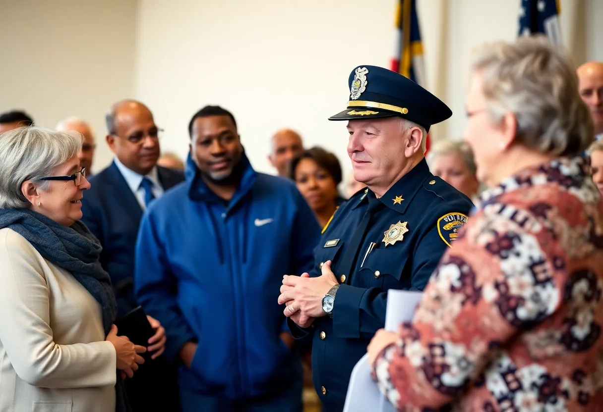 Ceremony honoring Cmdr. Jason Meier's retirement from Novi Police Department