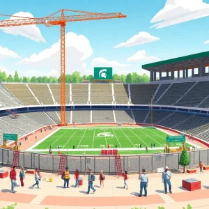 Rendering of Spartan Stadium renovations