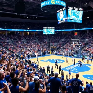 UCLA Bruins playing against Michigan State Spartans at Pauley Pavilion