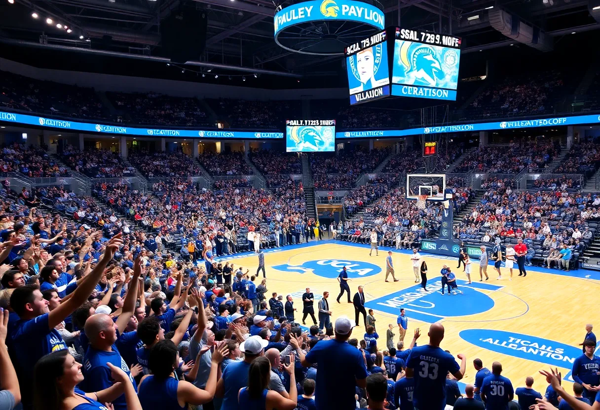 UCLA Bruins playing against Michigan State Spartans at Pauley Pavilion