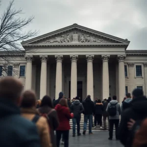 View of Wayne County Courthouse with legal representation theme