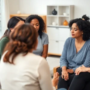 Supportive conversation among women about health challenges