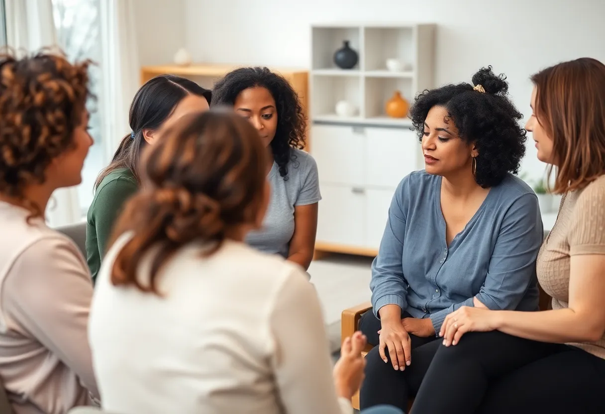 Supportive conversation among women about health challenges