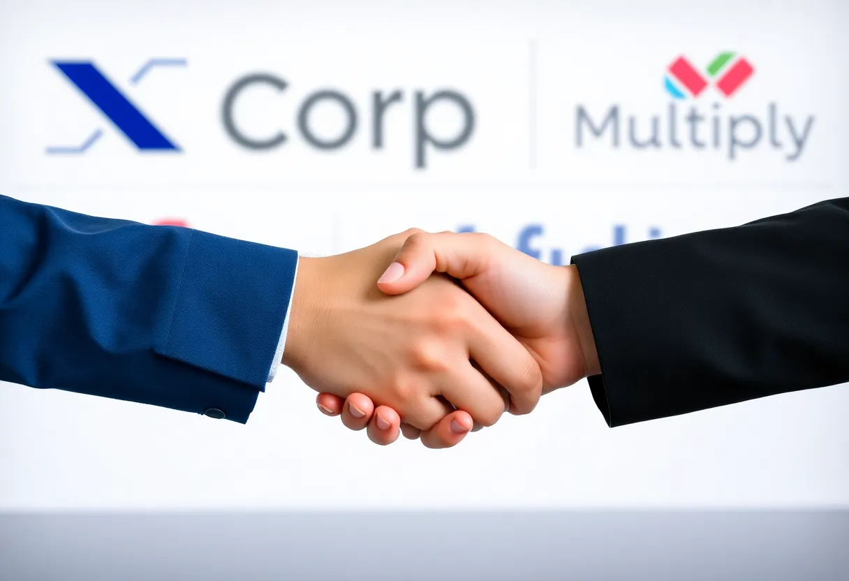 Image representing the resolution of trademark dispute between X Corp and Multiply.