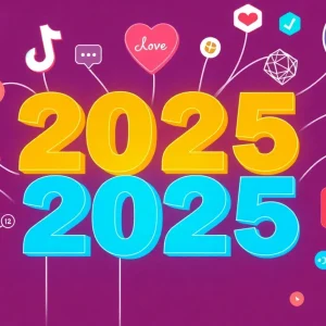Graphic showcasing the trends in social media for 2025