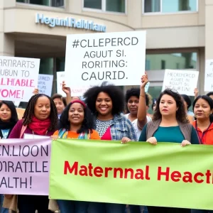 Group of advocates demanding accountability for Black maternal health